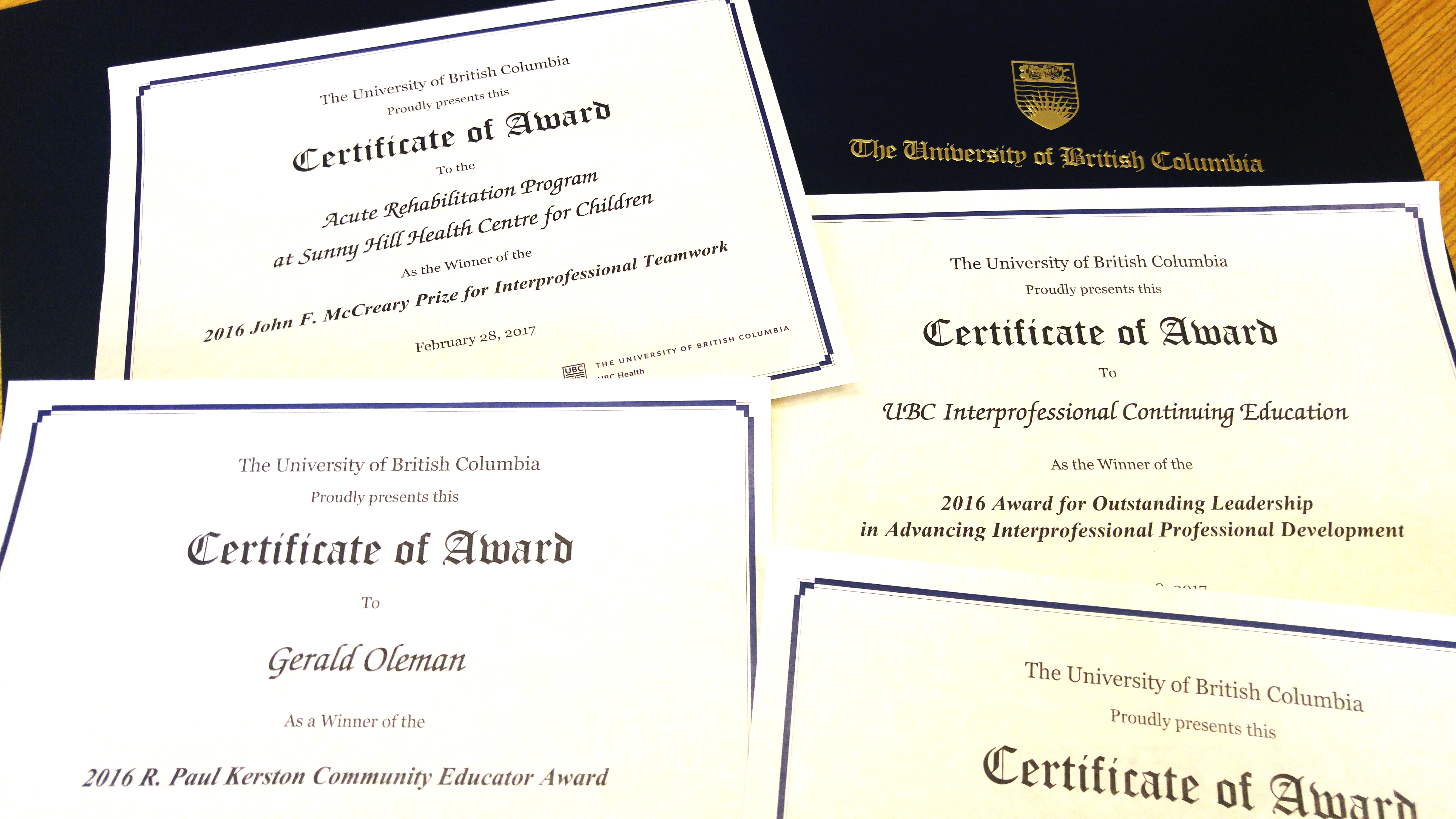 2018 Call for Nominations: UBC Health Awards 2018 Call for Nominations: UBC Health Awards