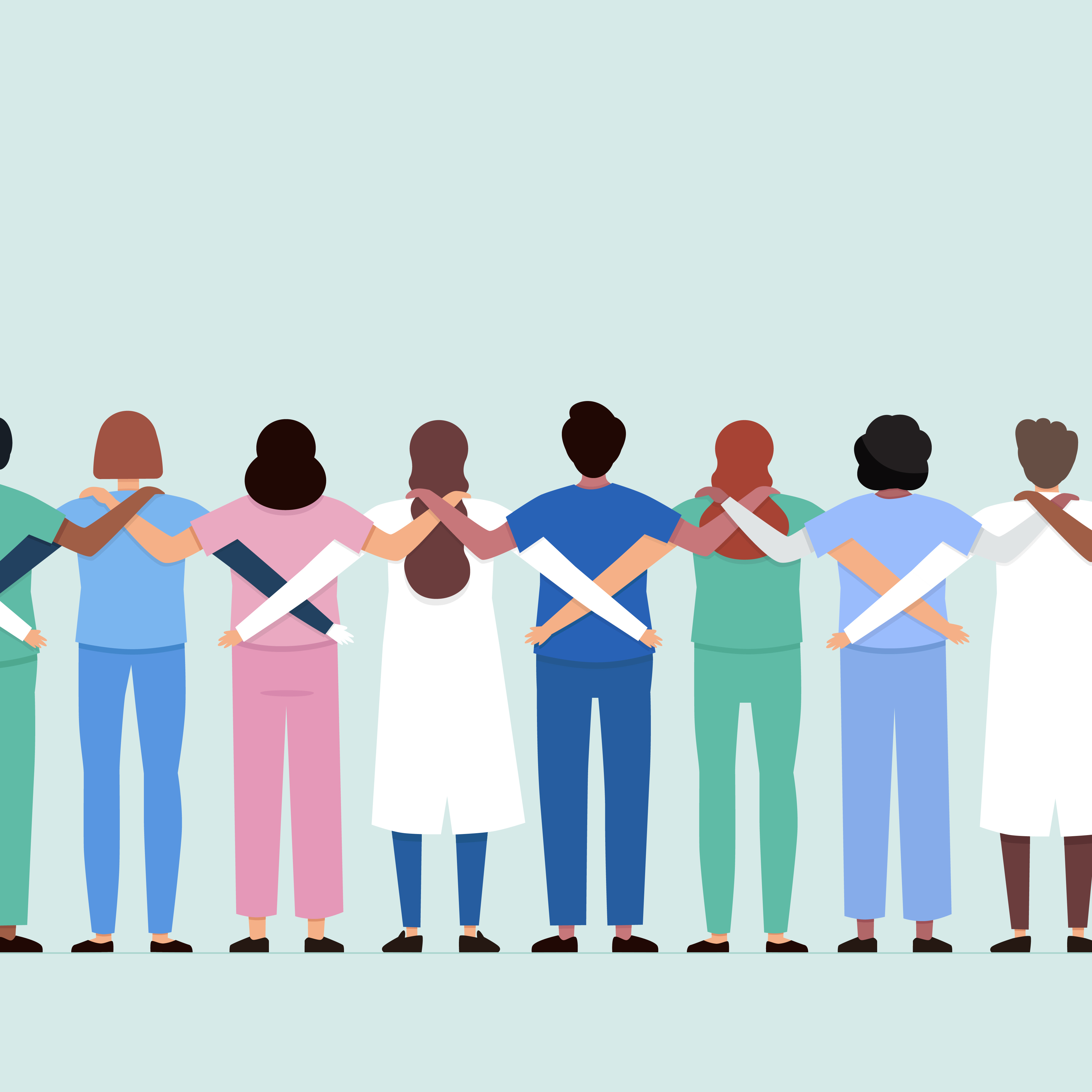 Illustration of healthcare workers