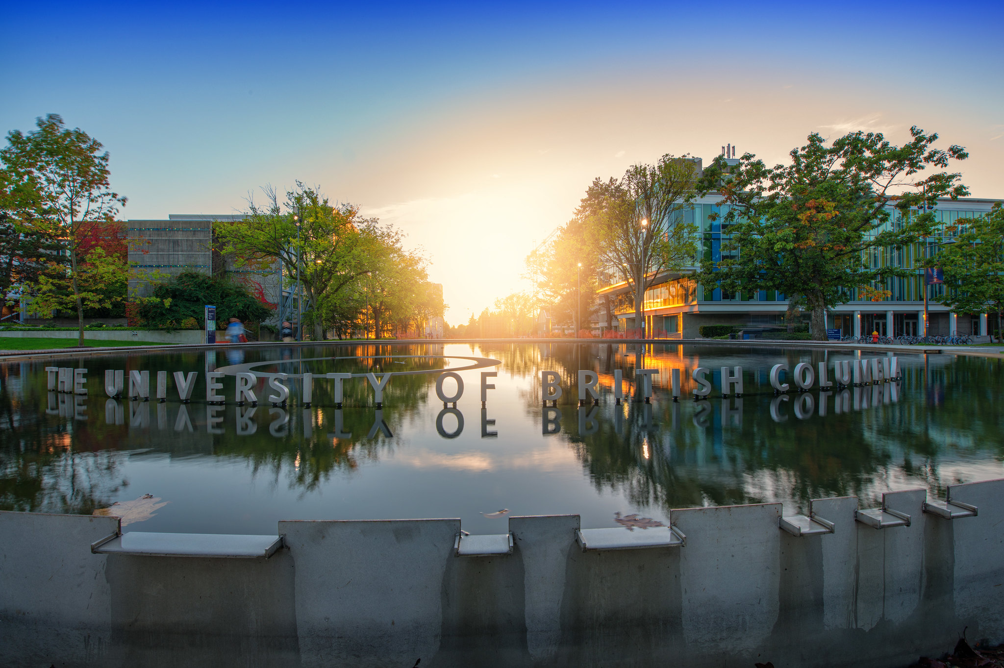 Photo of fountain on UBC Vancouver campus