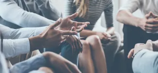 People having a conversation