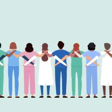 Illustration of healthcare workers