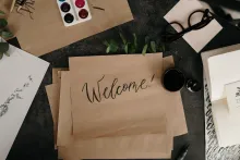 Photo of welcome sign
